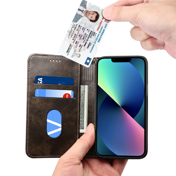 Housse iPhone 13 mini SUTENI Portefeuille Support Anti-Chocs