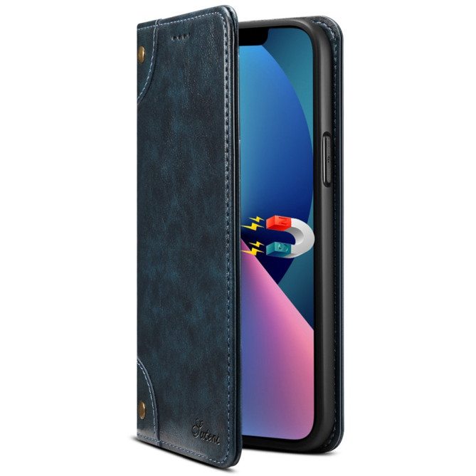 Housse iPhone 13 mini SUTENI Portefeuille Support Anti-Chocs