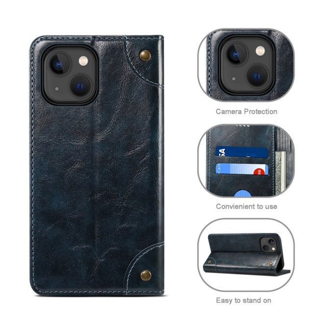 Housse iPhone 13 mini SUTENI Portefeuille Support Anti-Chocs