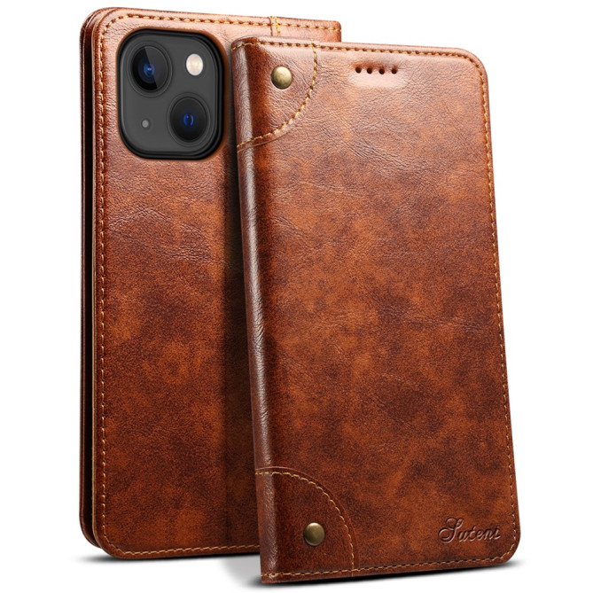 Housse iPhone 13 mini SUTENI Portefeuille Support Anti-Chocs
