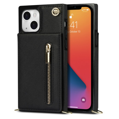 Housse iPhone 13 mini Portefeuille Fermeture Éclair Modèle 3