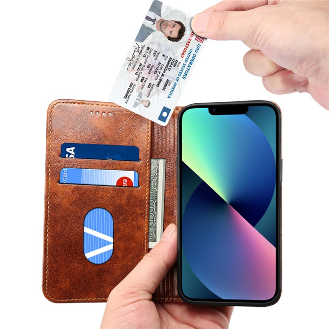 Housse iPhone 13 mini SUTENI Portefeuille Support Anti-Chocs