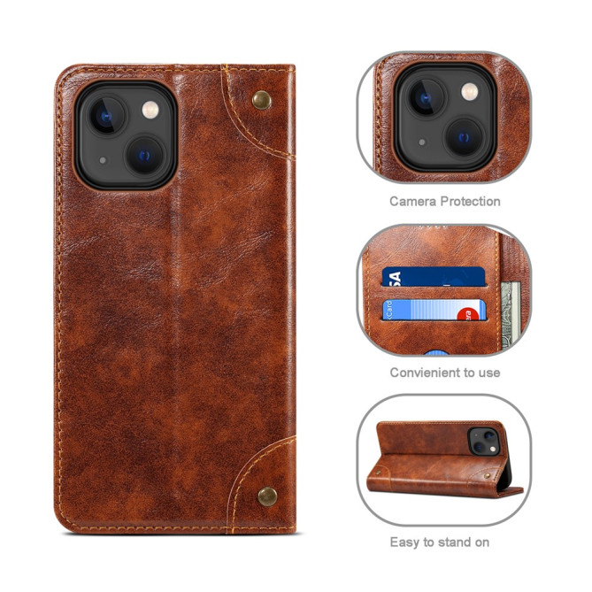 Housse iPhone 13 mini SUTENI Portefeuille Support Anti-Chocs