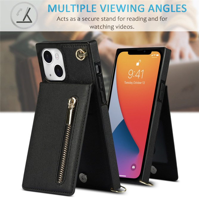 Housse iPhone 13 mini Portefeuille Fermeture Éclair Modèle 3