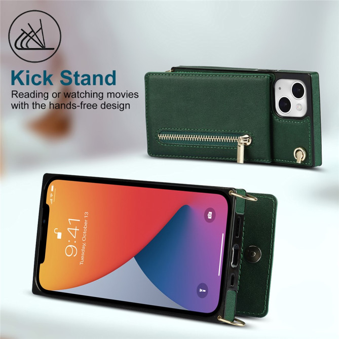 Housse iPhone 13 mini Portefeuille Fermeture Éclair Modèle 3