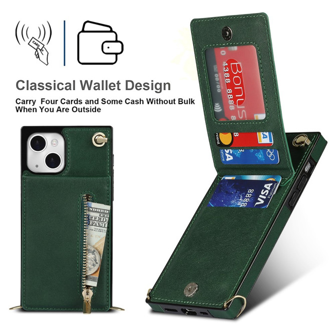 Housse iPhone 13 mini Portefeuille Fermeture Éclair Modèle 3