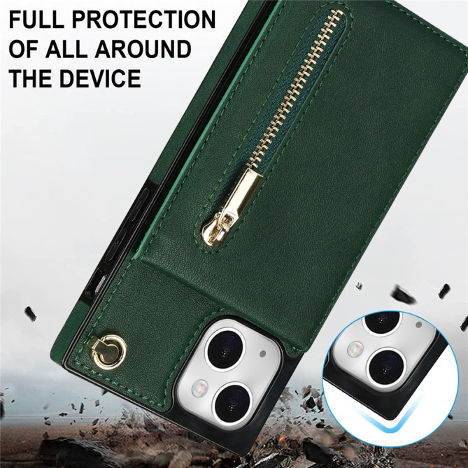 Housse iPhone 13 mini Portefeuille Fermeture Éclair Modèle 3