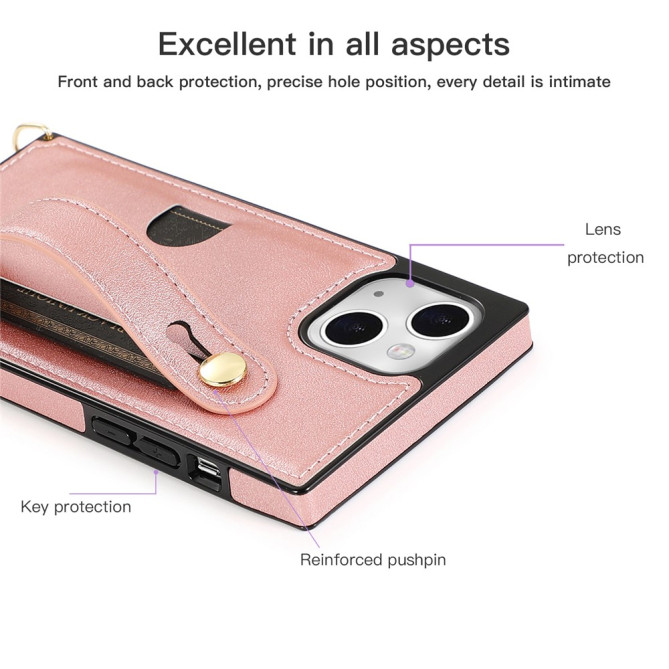 Housse iPhone 13 mini Portefeuille Support avec Dragonne Modèle 3