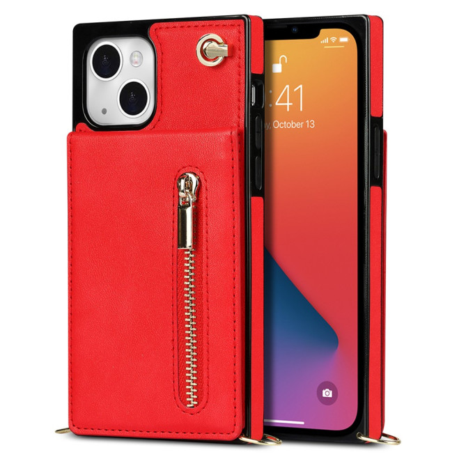 Housse iPhone 13 mini Portefeuille Fermeture Éclair Modèle 3