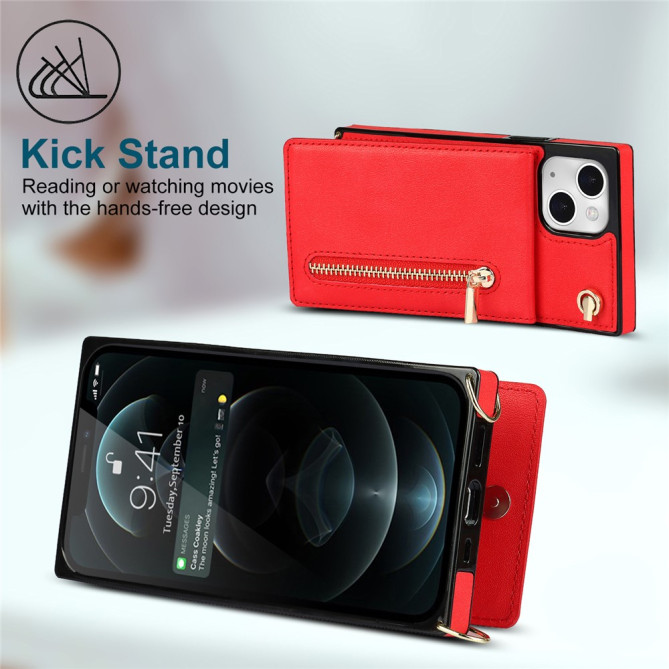 Housse iPhone 13 mini Portefeuille Fermeture Éclair Modèle 3