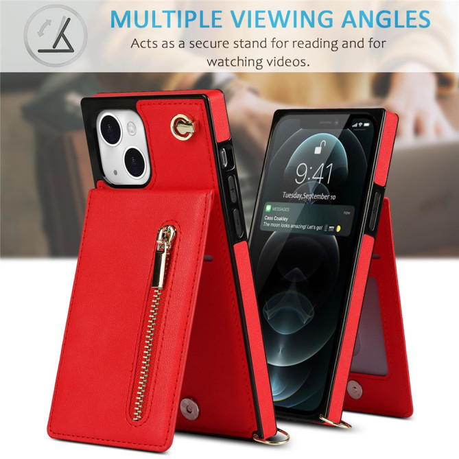Housse iPhone 13 mini Portefeuille Fermeture Éclair Modèle 3