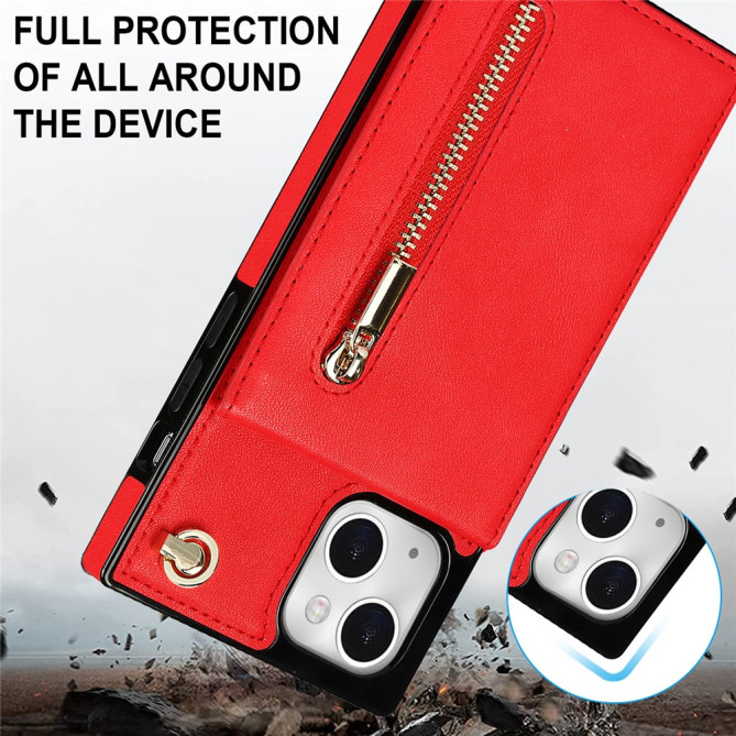 Housse iPhone 13 mini Portefeuille Fermeture Éclair Modèle 3