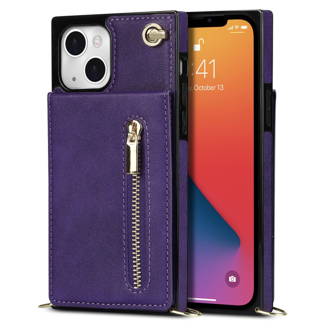 Housse iPhone 13 mini Portefeuille Fermeture Éclair Modèle 3