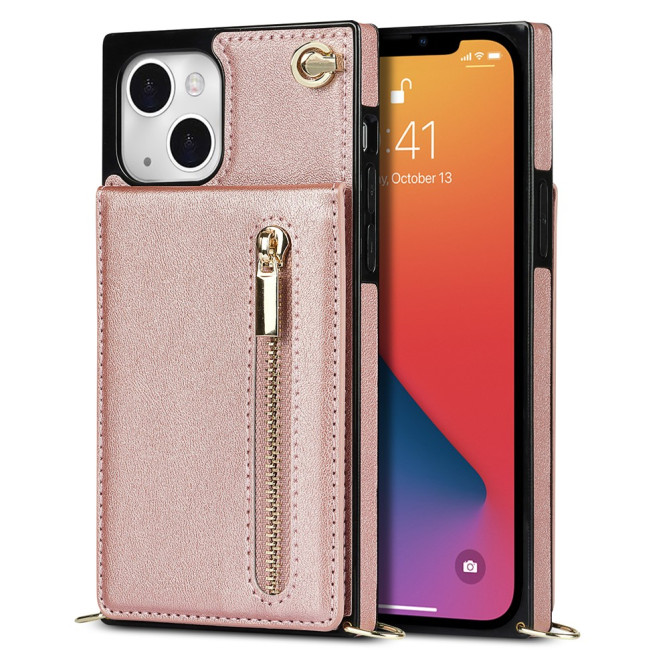 Housse iPhone 13 mini Portefeuille Fermeture Éclair Modèle 3