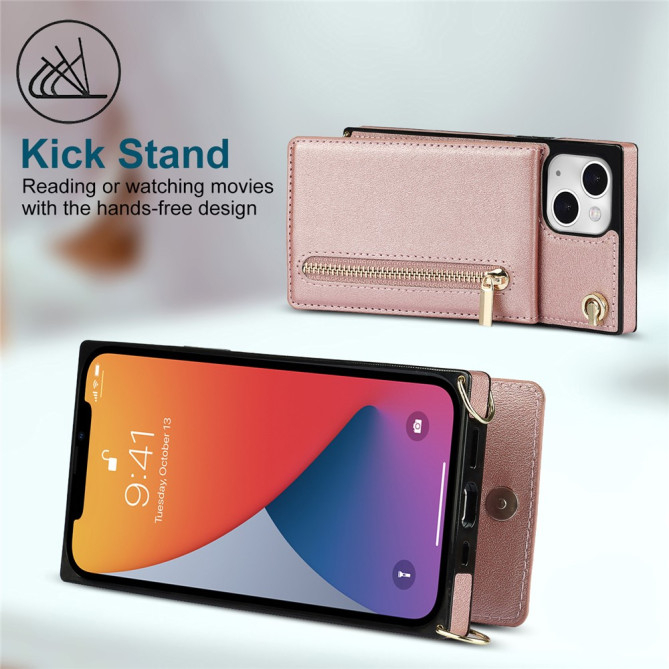 Housse iPhone 13 mini Portefeuille Fermeture Éclair Modèle 3