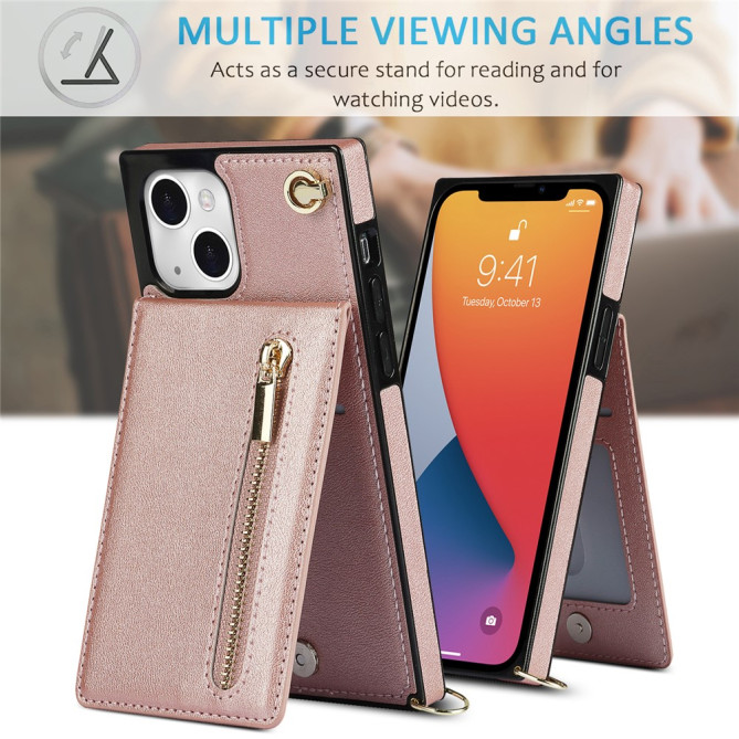 Housse iPhone 13 mini Portefeuille Fermeture Éclair Modèle 3