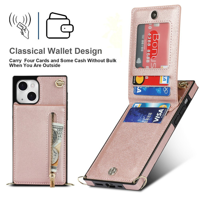 Housse iPhone 13 mini Portefeuille Fermeture Éclair Modèle 3