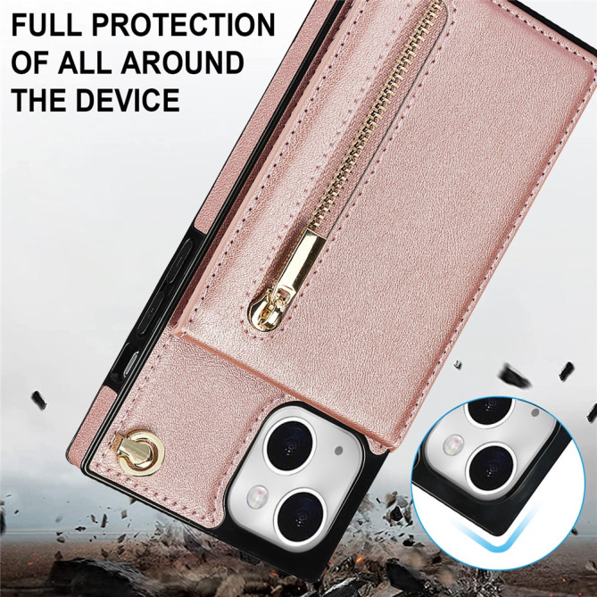 Housse iPhone 13 mini Portefeuille Fermeture Éclair Modèle 3