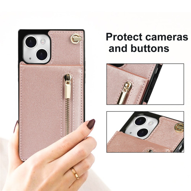 Housse iPhone 13 mini Portefeuille Fermeture Éclair Modèle 3