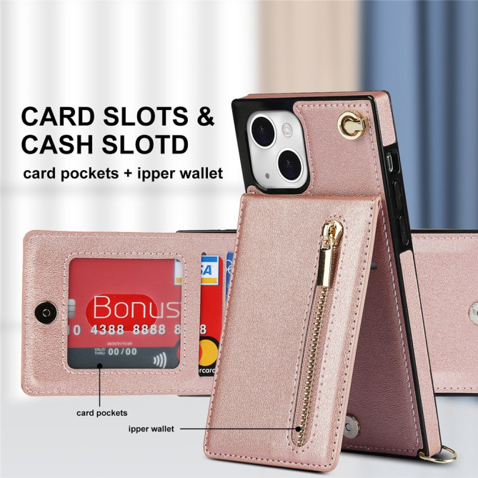 Housse iPhone 13 mini Portefeuille Fermeture Éclair Modèle 3