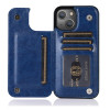 Housse iPhone 13 mini Portefeuille Support Crazy Horse Modèle 2