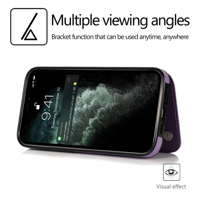 Housse iPhone 13 mini Fleurs Portefeuille Support Modèle 2