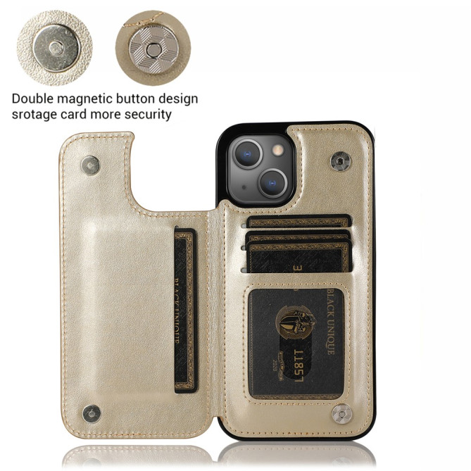 Housse iPhone 13 mini Fleurs Portefeuille Support Modèle 2