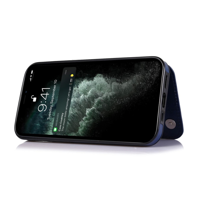 Housse iPhone 13 mini Portefeuille Support Crazy Horse Modèle 2