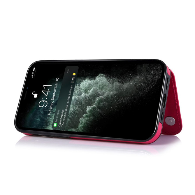 Housse iPhone 13 mini Portefeuille Support Crazy Horse Modèle 2