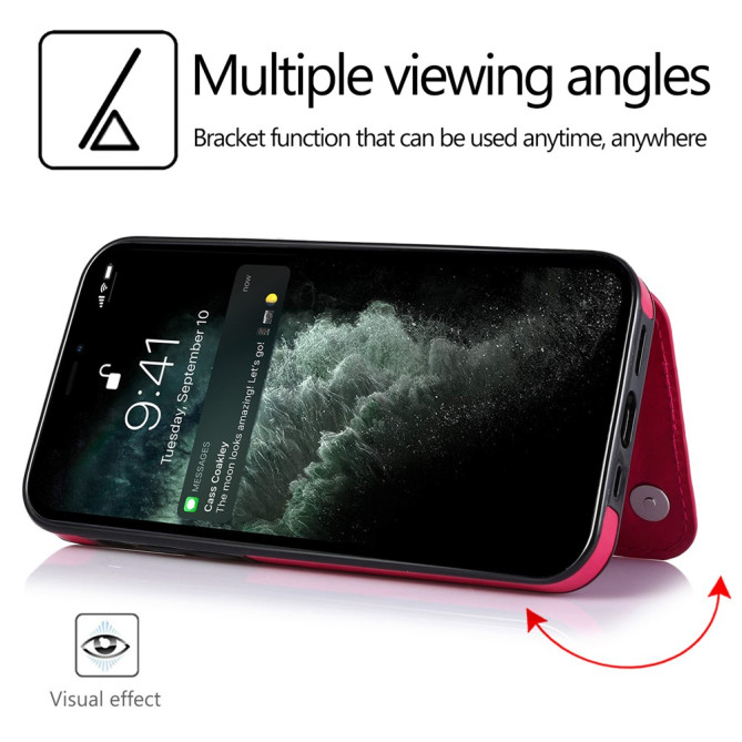 Housse iPhone 13 mini Portefeuille Support Crazy Horse Modèle 2