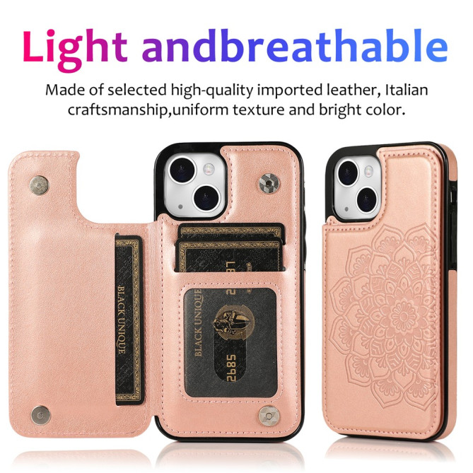 Housse iPhone 13 mini Rose Doré Modèle 3