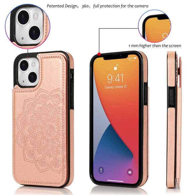 Housse iPhone 13 mini Rose Doré Modèle 3