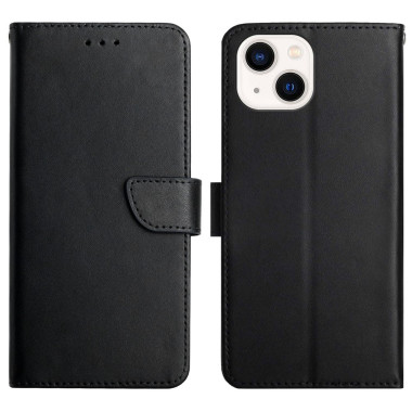 Housse iPhone 13 mini Portefeuille Support Cuir Véritable Modèle 4