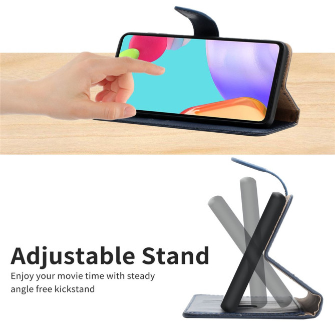 Housse iPhone 13 mini Portefeuille Support Cuir Véritable Modèle 4