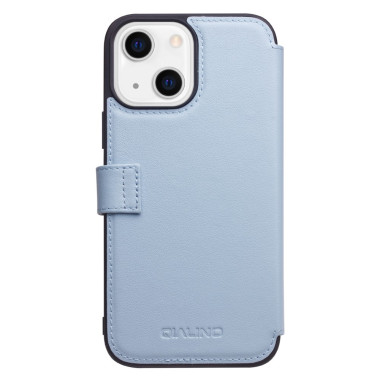 Housse iPhone 13 mini QIALINO Portefeuille