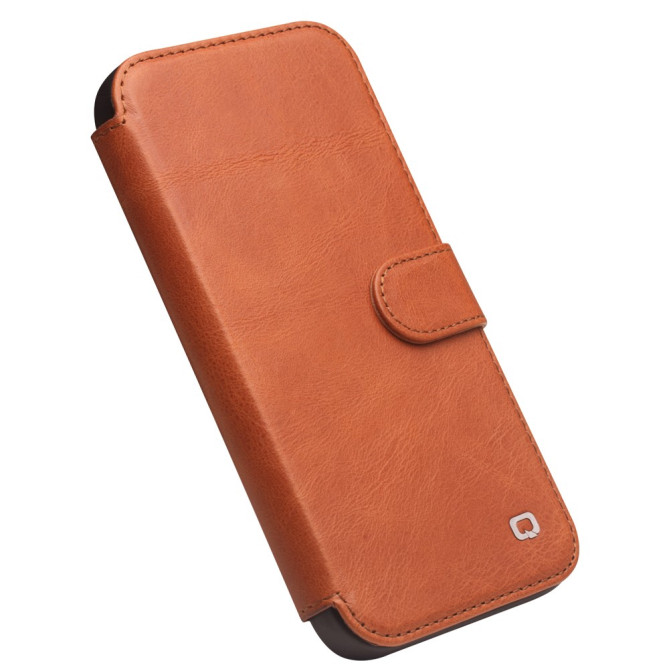 Housse iPhone 13 mini QIALINO Portefeuille