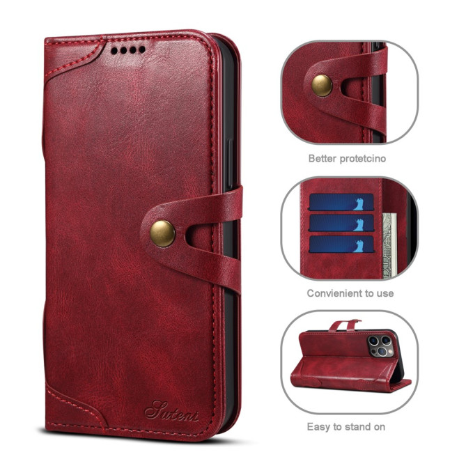 Housse iPhone 13 mini SUTENI Portefeuille