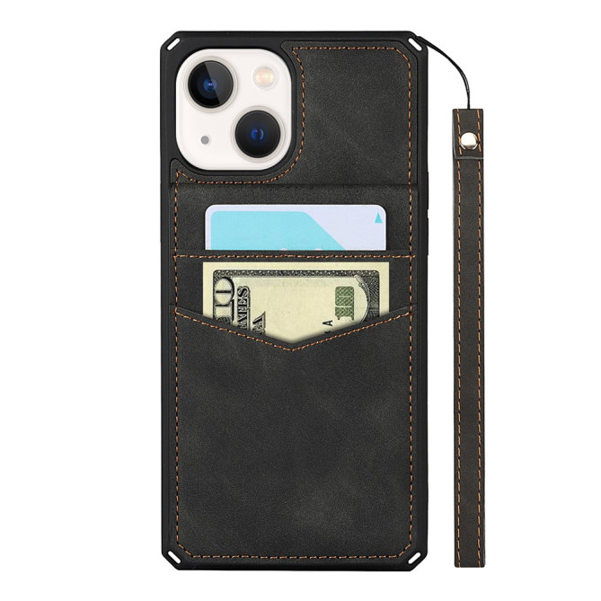 Housse iPhone 13 mini Portefeuille Support avec Dragonne Modèle 4