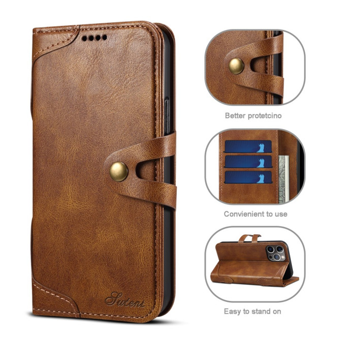 Housse iPhone 13 mini SUTENI Portefeuille