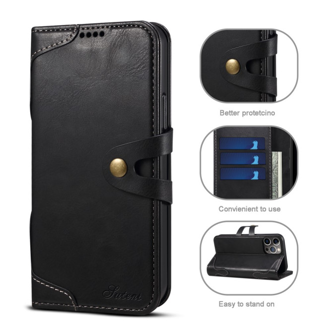 Housse iPhone 13 mini SUTENI Portefeuille