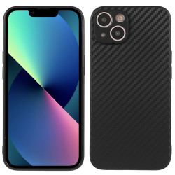 Coque iPhone 13 mini Fibre de Carbone avec Anneau