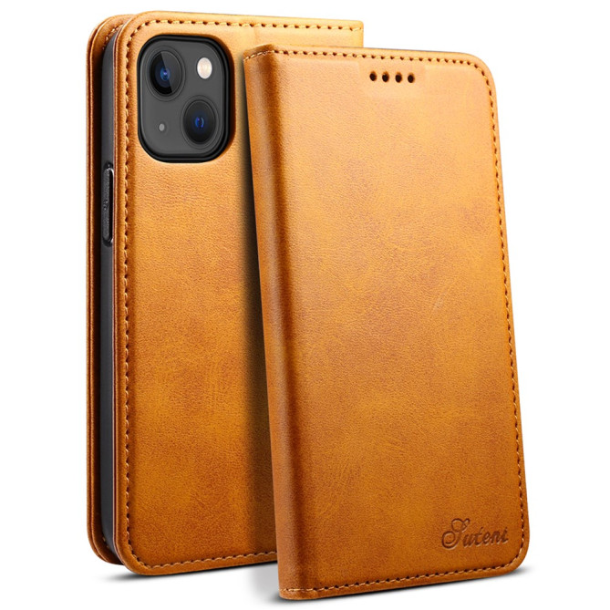Housse iPhone 13 mini SUTENI Portefeuille Support Fermeture Automatique