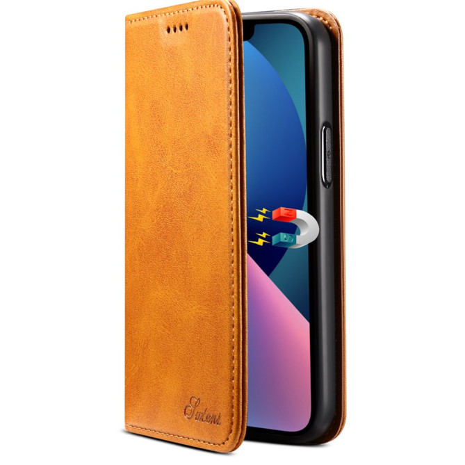 Housse iPhone 13 mini SUTENI Portefeuille Support Fermeture Automatique