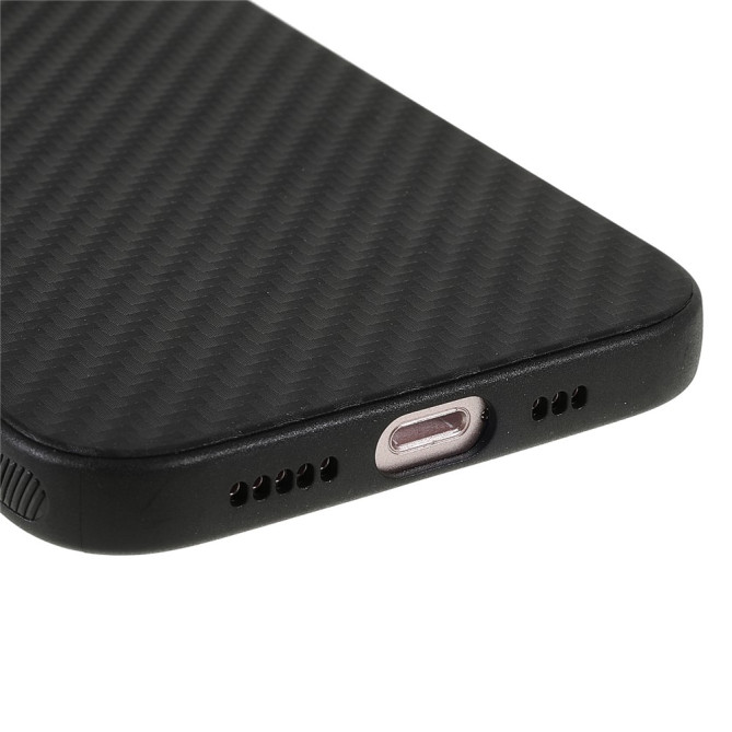 Coque iPhone 13 mini Fibre de Carbone avec Anneau
