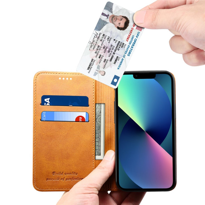 Housse iPhone 13 mini SUTENI Portefeuille Support Fermeture Automatique
