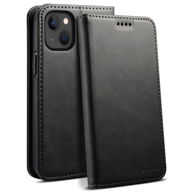 Housse iPhone 13 mini SUTENI Portefeuille Support Fermeture Automatique