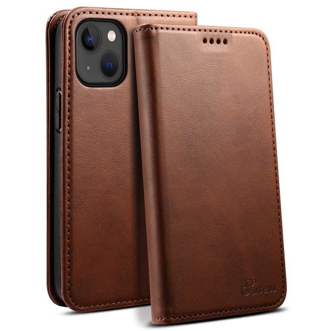 Housse iPhone 13 mini SUTENI Portefeuille Support Fermeture Automatique
