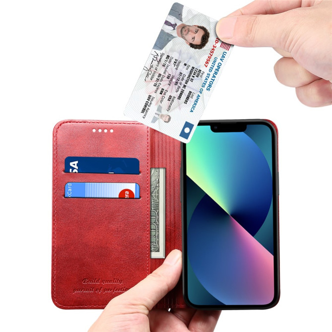 Housse iPhone 13 mini SUTENI Portefeuille Support Fermeture Automatique