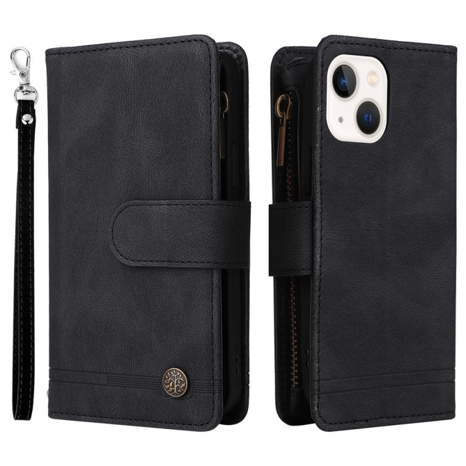 Housse iPhone 13 mini Portefeuille Fermeture Éclair Modèle 4