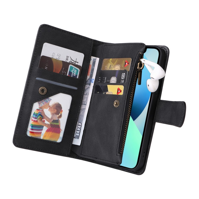 Housse iPhone 13 mini Portefeuille Fermeture Éclair Modèle 4